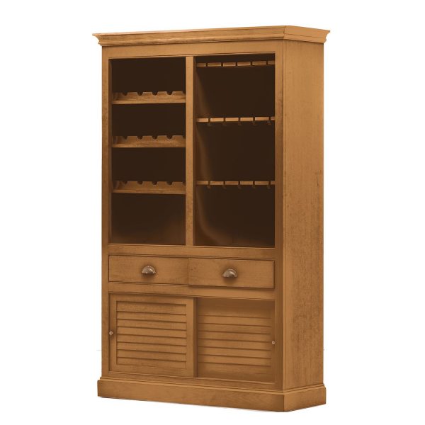 Weinregal Sollerön I - Pinie massiv - Pinie Honig / Messing Weinregal Sollerön I - Pinie massiv - Pinie Honig / Messing