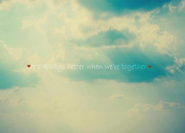 When We´re Together Leinwandbild When We´re Together Leinwandbild