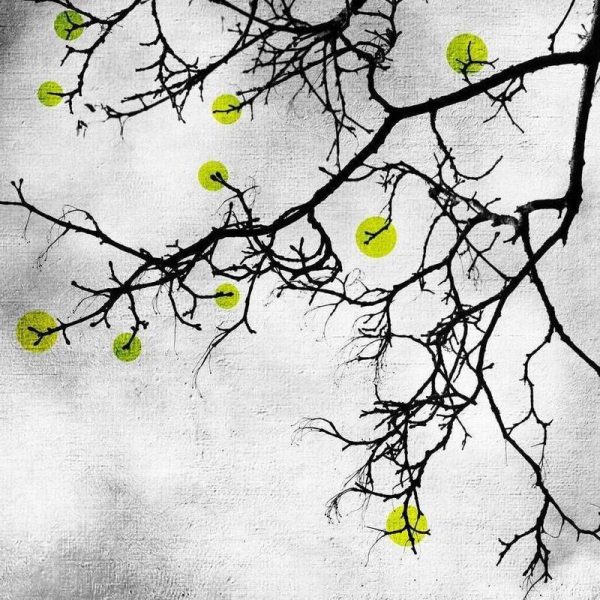 Winter tree Abstract Yellow Leinwandbild Winter tree Abstract Yellow Leinwandbild