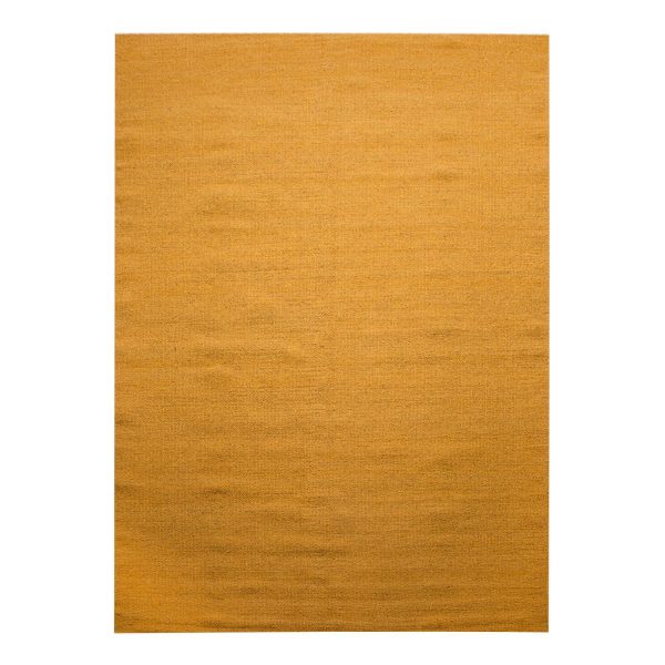 Wollteppich Kelim Uni - Schurwolle - Safrangelb - 170 x 240 cm Wollteppich Kelim Uni - Schurwolle - Safrangelb - 170 x 240 cm