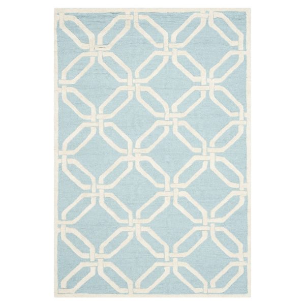 Wollteppich Mollie - Wolle - Hellblau - 121 x 182 cm Wollteppich Mollie - Wolle - Hellblau - 121 x 182 cm