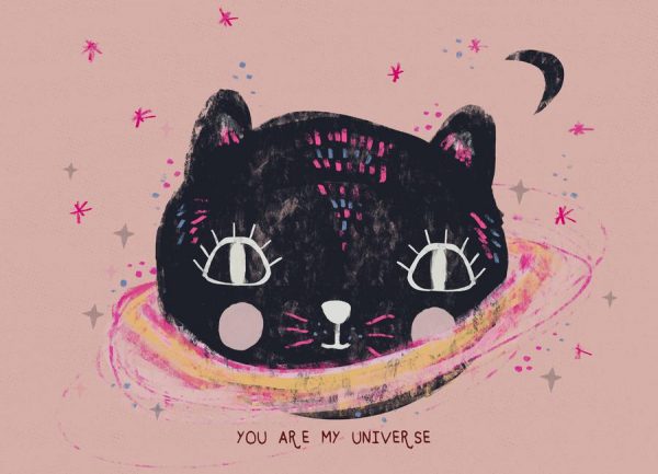 You Are My Universe Rosa Leinwandbild You Are My Universe Rosa Leinwandbild
