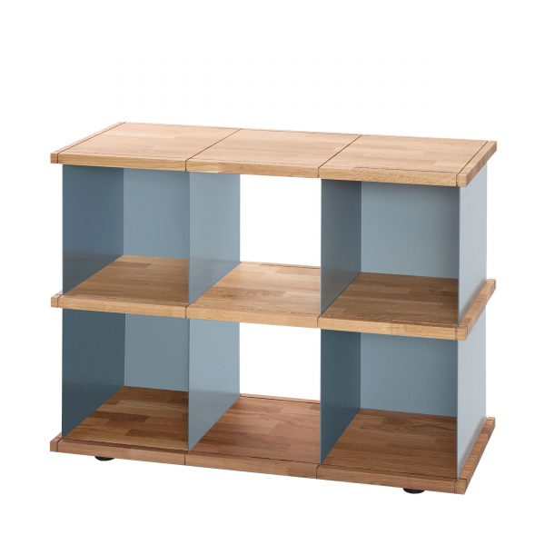 Yu Regalsystem Set 2 eiche-grau Yu Regalsystem Set 2 eiche-grau