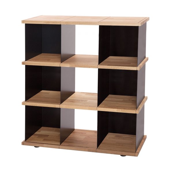 Yu Regalsystem Set 3 eiche-schwarz Yu Regalsystem Set 3 eiche-schwarz