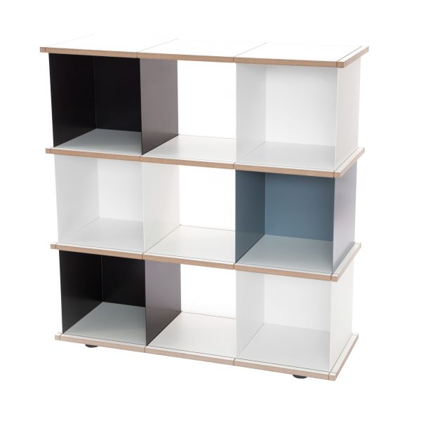 Yu Regalsystem Set 3 schwarz-weiß-grau Yu Regalsystem Set 3 schwarz-weiß-grau