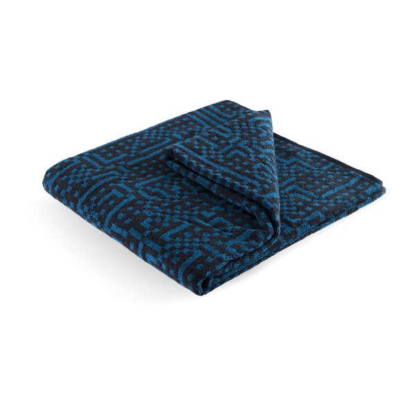 Zuzunaga - Route Black and Dark Blue Badelaken Zuzunaga - Route Black and Dark Blue Badelaken