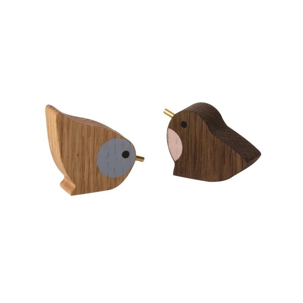 ferm Living - Winterland Vögel (2er Set)EichenholzH:4 B:5 ferm Living - Winterland Vögel (2er Set)EichenholzH:4 B:5