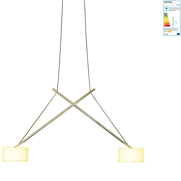serien.lighting - Twin PendelleuchteAluminiumT:28 H:30 B:112 serien.lighting - Twin PendelleuchteAluminiumT:28 H:30 B:112