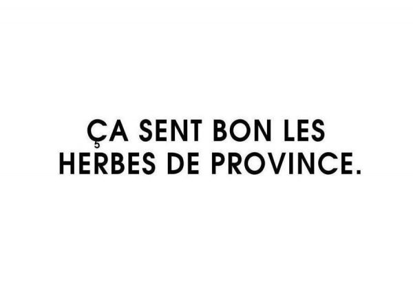 Ça sent bon les herbes de province White Leinwandbild Ça sent bon les herbes de province White Leinwandbild