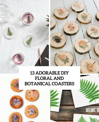 13 Adorable DIY Floral And Botanical Coasters