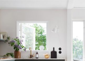 Green and Pink Accents in a Beautiful Swedish Family Home