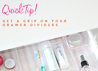 Quick Tip! Get a Grip on your Drawer Dividers