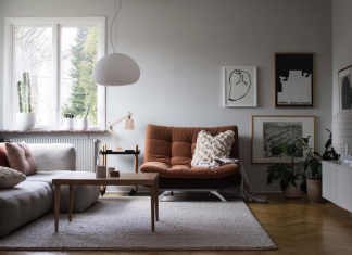 Umber and Chestnut Accents in a Lovely Swedish Home