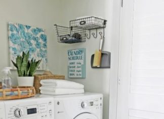 A Cute & Organized ‘Laundry Room’ in a Closet!