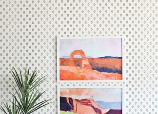 Easy DIY: Hanging Removable Wallpaper