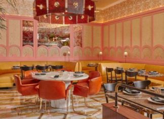Retro Nouveau Style at Philadelphia, PA Restaurant Louie Louie