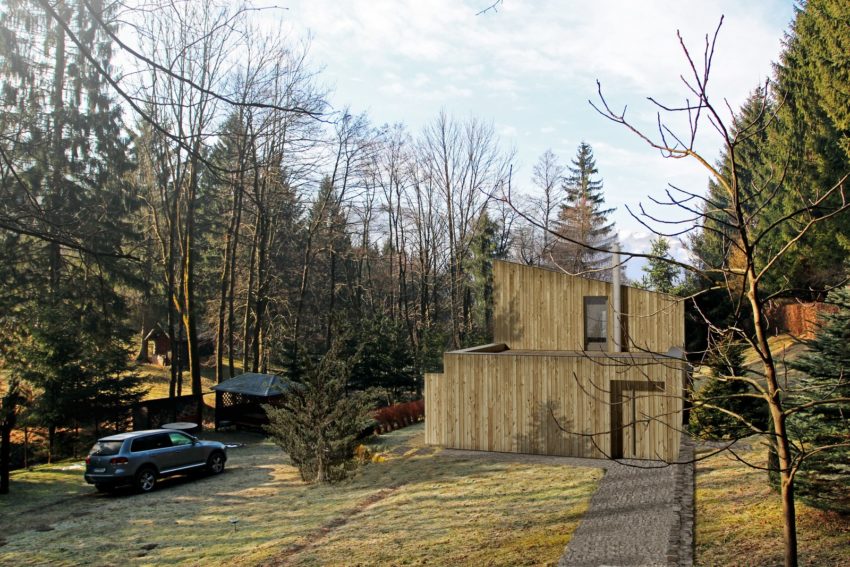 Mountain-Hut-yard-and-drive-850x567