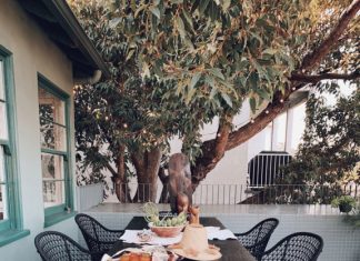 outdoor living in california.