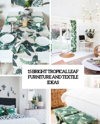 15 Bright Tropical Leaf Furniture And Textile Ideas