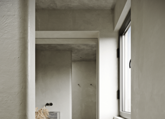 Five Minimalist Bathrooms with Textured Walls