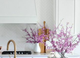 Happy Monday – Some Eastern Redbud Blossoms in Our Kitchen