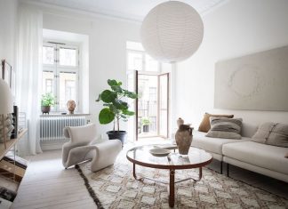 A Beautifully Serene White Swedish Home