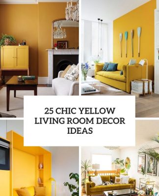 25 Chic Yellow Living Room Decor Ideas