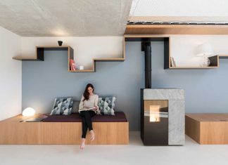A Renovated Home in Courdimanche with a Mezzanine Made of Net