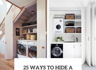 25 Ways To Hide A Washing Machine At Home