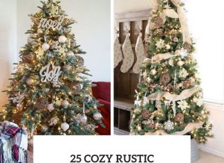 25 Cozy Rustic Christmas Tree Decor Ideas