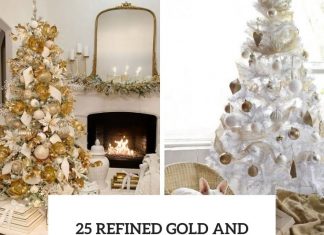 25 Refined Gold And White Christmas Decor Ideas