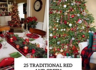 25 Traditional Red And Green Christmas Decor Ideas