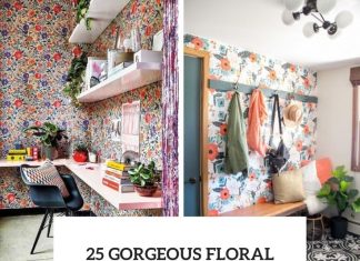 25 Gorgeous Floral Wallpaper Decor Ideas