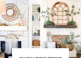 30 Vivacious Spring Mantel Decor Ideas