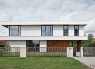 A Minimalist Home in Riga Characterized by Three Slabs