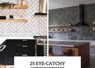 25 Eye-Catchy Herringbone Backsplashes For Any Kitchen