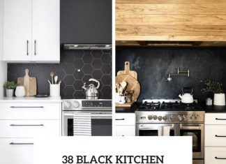 38 Black Kitchen Backsplashes For A Contrast