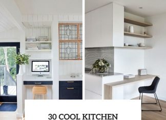 30 Cool Kitchen Offices That Save Much Space