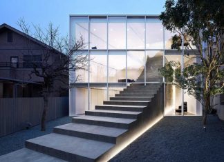A Minimalist Tokyo Home With a Sculptural Stairway Connecting Three Floors