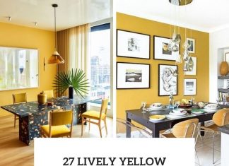 27 Lively Yellow Dining Room Decor Ideas