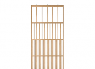 A new hotel chic one size fits all room divider in oak