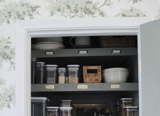DIY Pantry Shelves and Organization