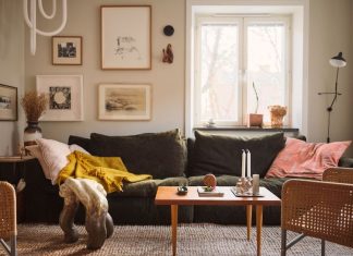 A Mid-century Swedish Apartment with Warm Tones