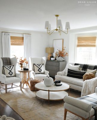 Some Fall Touches in Our Living Room