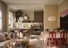A Warm Swedish Home with Built-In Bookshelves
