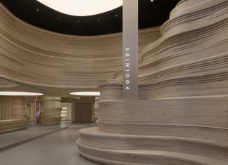 A Layered Wood Landscape Shapes SKIN1004’s SoHo Flagship