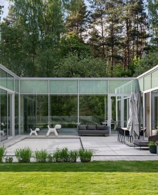 Residential House in Vilnius: Three Volumes in the Forest