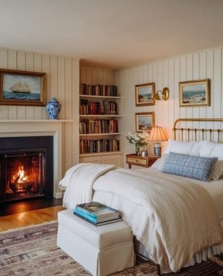 Charming Fall Bedroom in a Cottage by the Sea: Get the Look