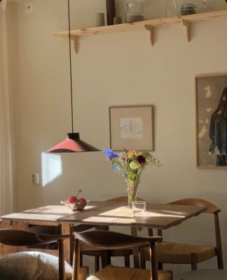A Relaxed Gothenburg Home with Checks, Burgundy and Beautiful Details